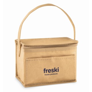 Bolsa publicitaria nevera kraft 6 latas